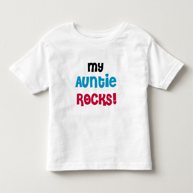 Camiseta Infantil Minha tia Rocks (Frente)