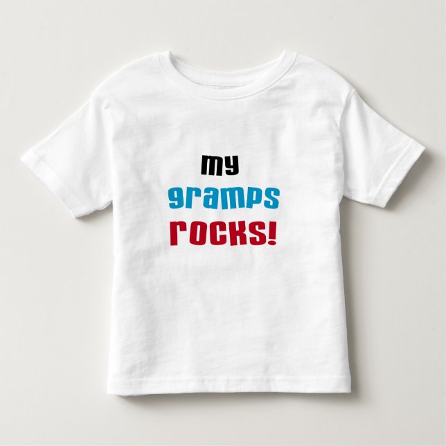 Camiseta Infantil Minha vovó Rocks T-shirts e presentes (Frente)