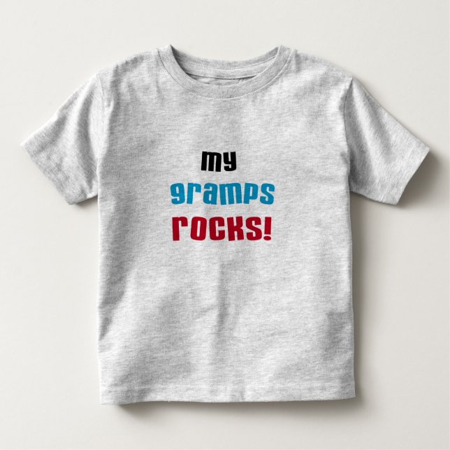 Camiseta Infantil Minha vovó Rocks T-shirts e presentes (Frente)