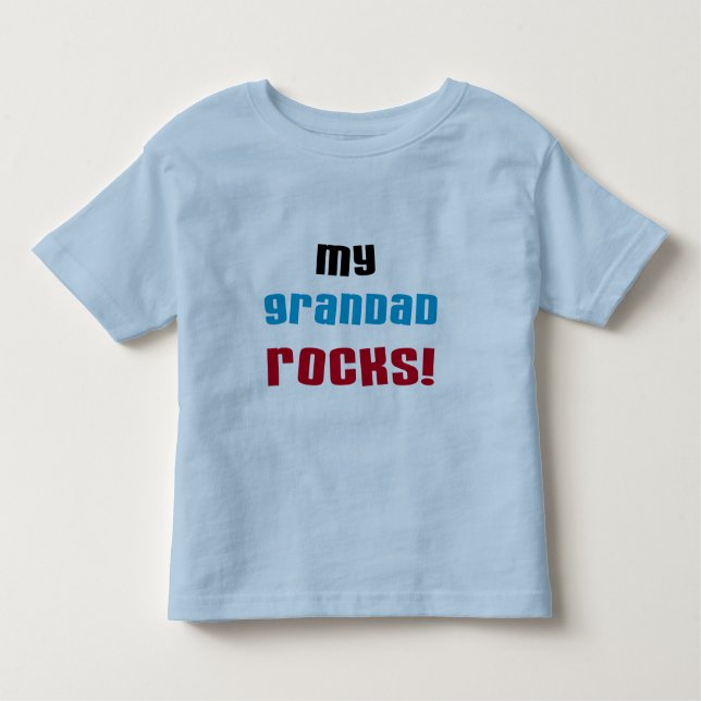 Camiseta Infantil Minha vovó Rocks T-shirts e presentes (Frente)