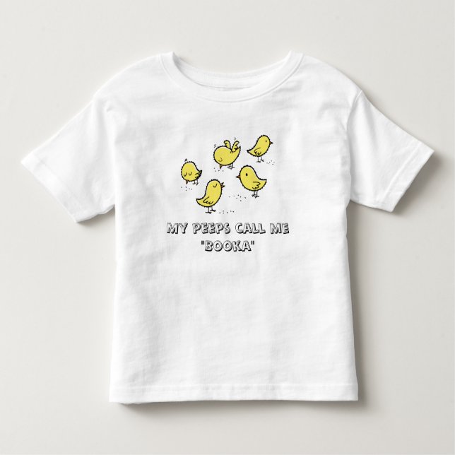 Camiseta Infantil Minhas espreitadelas chamam-me "Booka " (Frente)