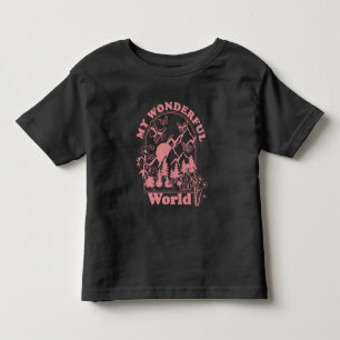 Camiseta Infantil Minhas Maravilhosas Flores Retro do Mundo