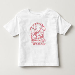 Camiseta Infantil Minhas Maravilhosas Flores Retro do Mundo