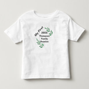 Camiseta Infantil Minhas Ramos de Árvore de Reunião da Primeira Fa