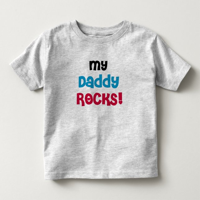 Camiseta Infantil Minhas rochas do pai (Frente)