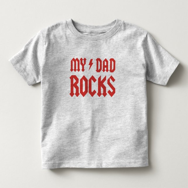 Camiseta Infantil Minhas rochas do pai (Frente)