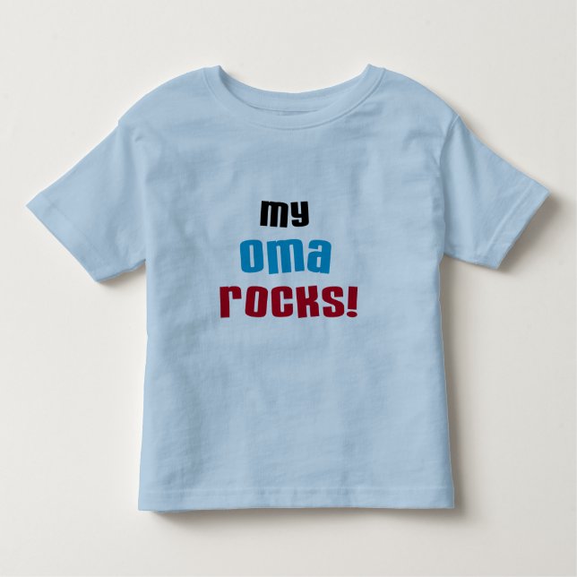 Camiseta Infantil Minhas T-shirts e presentes de Oma Rocks (Frente)