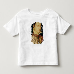 Camiseta Infantil Miniatura da rainha de Mary de escocês, c.1560