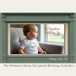 Camiseta Infantil Miniature Horse Storybook FIRST Birthday T-Shirt