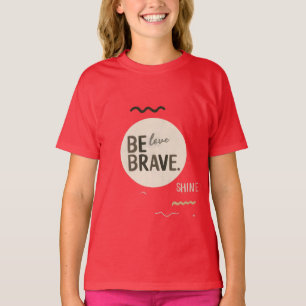 Camiseta Infantil Minimalista Tons Neutros Inspi