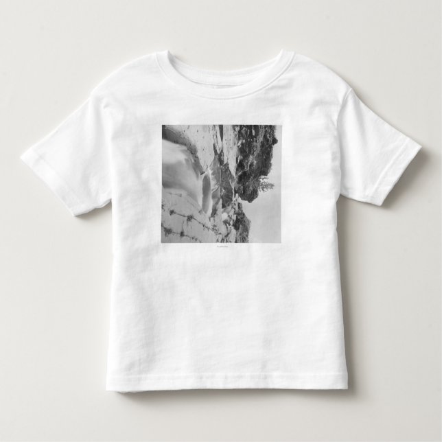 Camiseta Infantil Minnekahta cai perto da fotografia de Hot Springs (Frente)