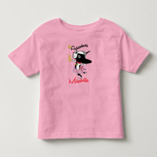 Camiseta Infantil Mirabelle, o boston terrier bailerina