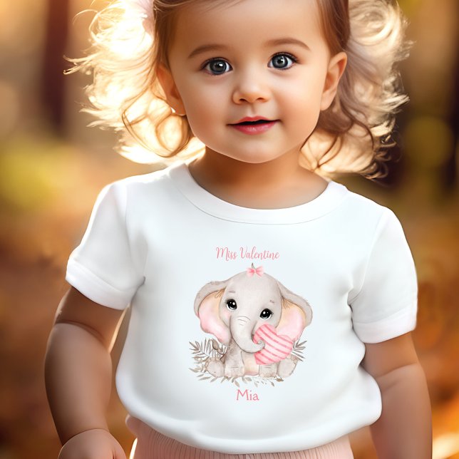 Camiseta Infantil Miss Namorados Personalizada Menininha (Miss Valentine Personalized Little girl Toddler T-shirt)