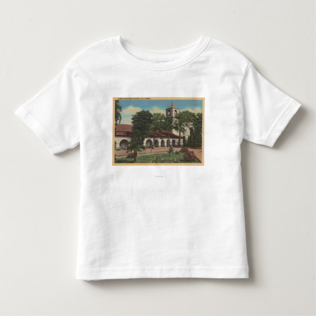 Camiseta Infantil Missão San Juan Bautista, Califórnia (Frente)