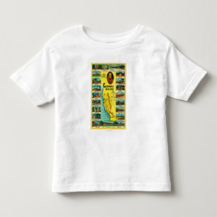 Camiseta Infantil Missões espanholas da exibição de Califórnia