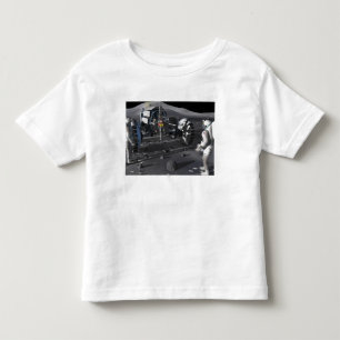 Camiseta Infantil Missões futuras da exploração do espaço