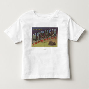 Camiseta Infantil Mitchell, South Dakota - grandes cenas da letra