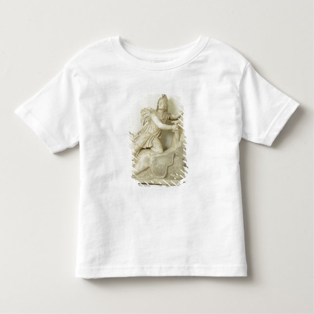 Camiseta Infantil Mithras Sacrificando o Touro, alivio de mármore, R (Frente)