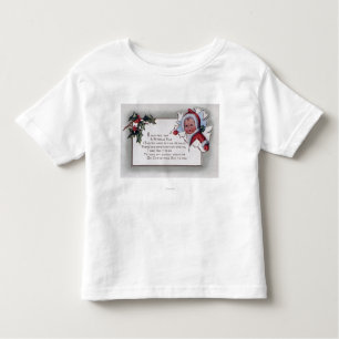 Camiseta Infantil Miúdo de GreetingLittle do Natal através do papel