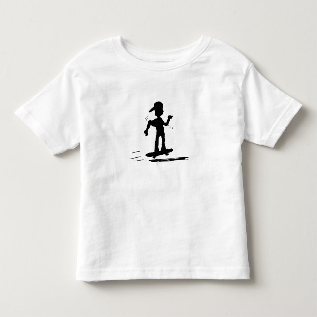 Camiseta Infantil Miúdo do patinador - nd (Frente)