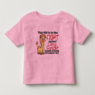Camiseta Infantil Miúdo na luta contra o câncer pulmonar