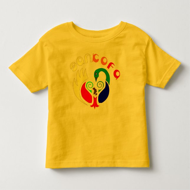 CAMISETA INFANTIL MIÚDO RETRO DE SANKOFA (Frente)