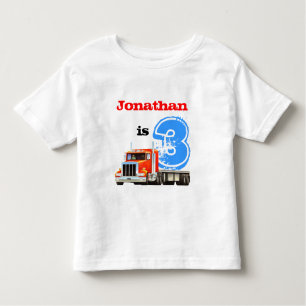 Camiseta Infantil Miúdos aniversário de 3 anos feito sob encomenda