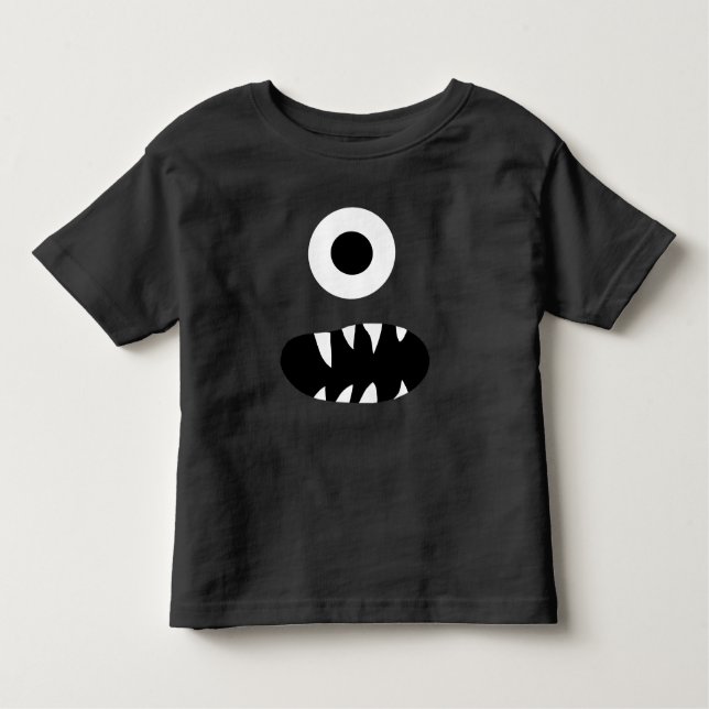 Camiseta Infantil Miúdos engraçados Eyed adoráveis de uma cara do (Frente)