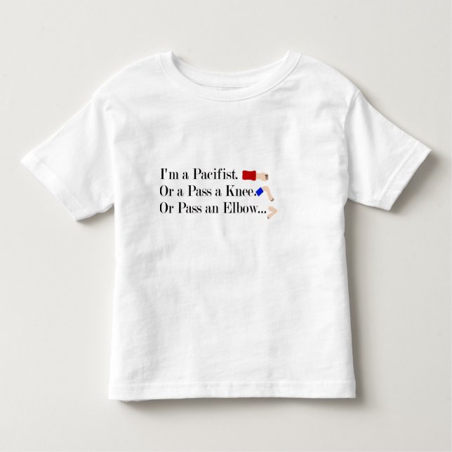 Camiseta Infantil MMA Pacifist Humor Design (Frente)
