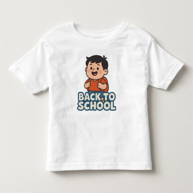 Camiseta Infantil Mochila de Menino (Frente)