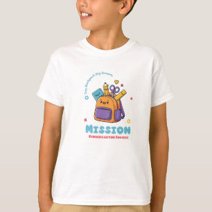 Camiseta Infantil Mochila Pequena Grandes Sonhos