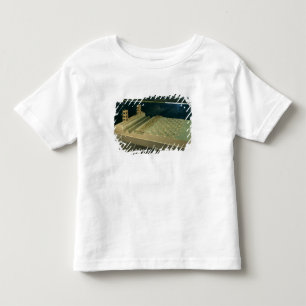 Camiseta Infantil Modelo das defesas de Caesar em Alesia