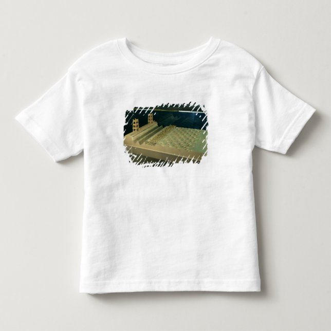 Camiseta Infantil Modelo das defesas de Caesar em Alesia (Frente)