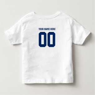 Camiseta Infantil Modelo de monograma personalizado da equipe despor