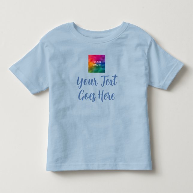Camiseta Infantil Modelo de Presente de Bebê Carregar Imagem Própria (Frente)