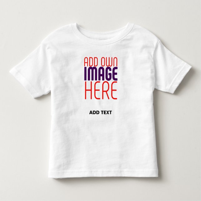 CAMISETA INFANTIL MODELO DE TEXTO DE IMAGEM BRANCA SIMPLES EDITÁVEL  (Frente)