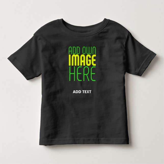 CAMISETA INFANTIL MODELO DE TEXTO DE IMAGEM NEGRA SIMPLES EDITÁVEL M (Frente)