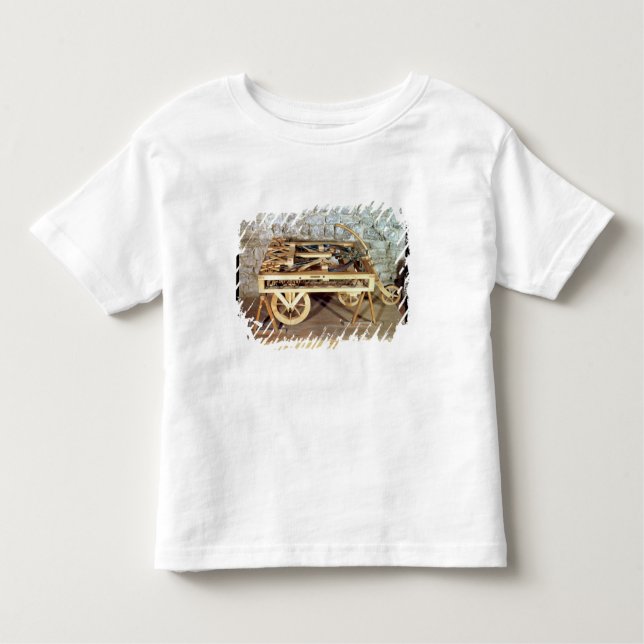 Camiseta Infantil Modelo de um carro conduzido nos primaveras (Frente)