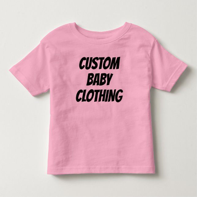 Camiseta Infantil Modelo de Vazio de T-Shirt para Toddler Personaliz (Frente)