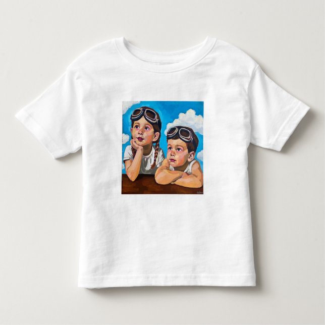 Camiseta Infantil Modern Cherub Painting - Inspired by Rembrandt (Frente)