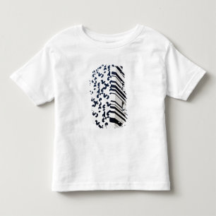 Camiseta Infantil Moderno edifício preto e branco em Hong Kong