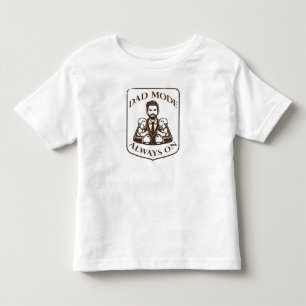 Camiseta Infantil Modo de pai: Sempre ativo