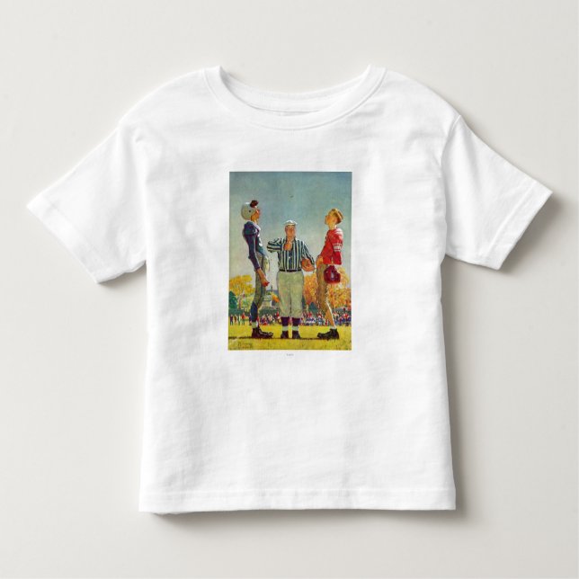 Camiseta Infantil Moin Toss por Norman Rockwell (Frente)