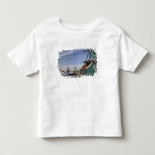 Camiseta Infantil Moinho de vento, Zaanse Schans, Holanda, Países Ba