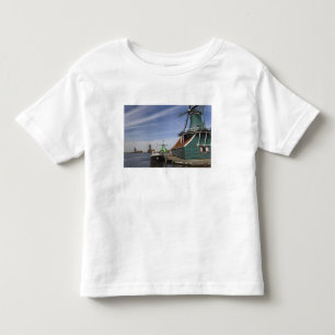 Camiseta Infantil Moinho de vento, Zaanse Schans, Holanda, Países Ba