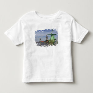 Camiseta Infantil Moinho de vento, Zaanse Schans, Holanda, Países Ba