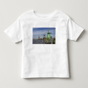 Camiseta Infantil Moinho de vento, Zaanse Schans, Holanda, Países Ba