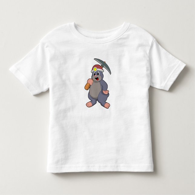 Camiseta Infantil Mole com picaxe (Frente)