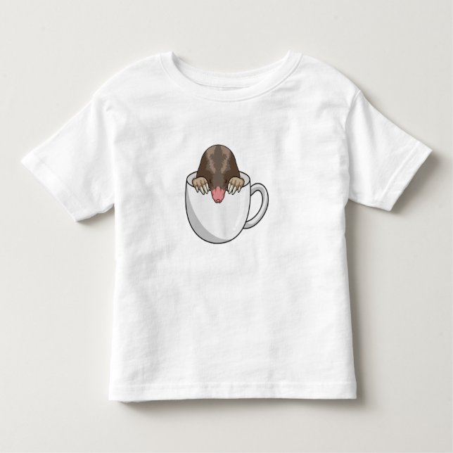 Camiseta Infantil Mole com Taça de Café (Frente)