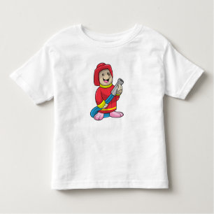 Camiseta Infantil Mole como bombeiro com mangueira